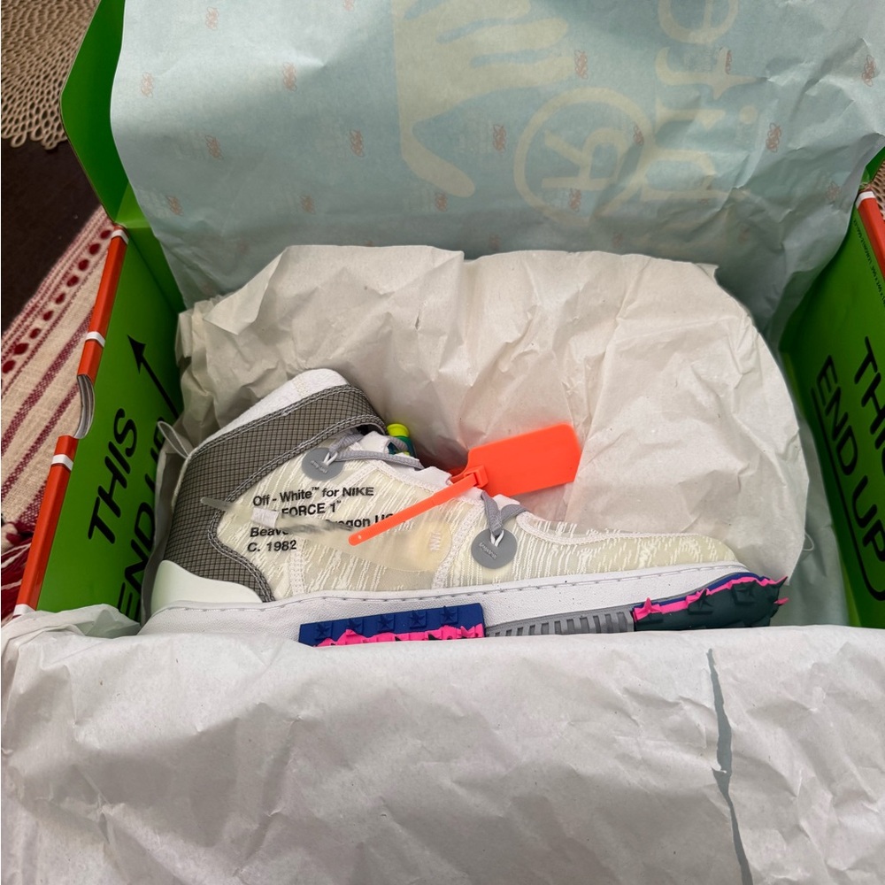 Nike Off-White Air Force 1 with Gray and White Accents